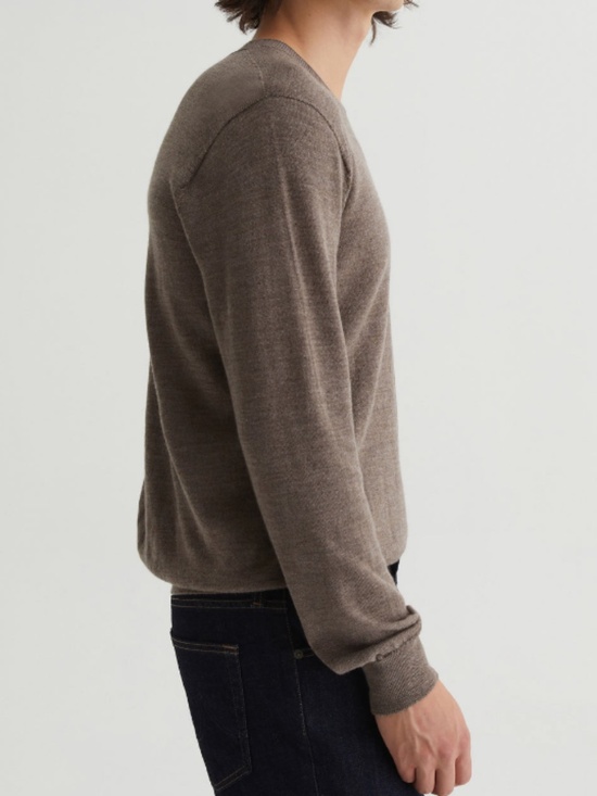 BRAND NEW AG Jeans Brown Classic Long Sleeve V Neck Sweater XL - Picture 9 of 10